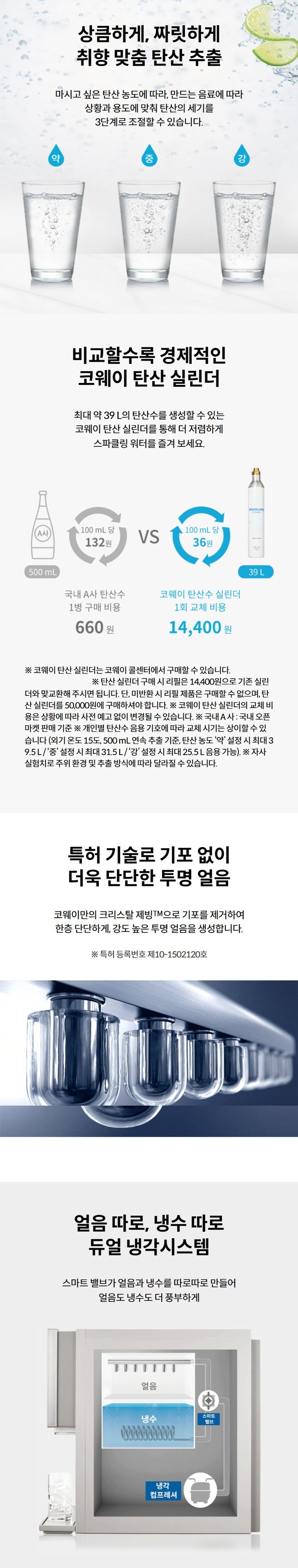 AIS(아이스) 3.0 스파클링 얼음정수기 (얼음냉정) 상세 안내 2