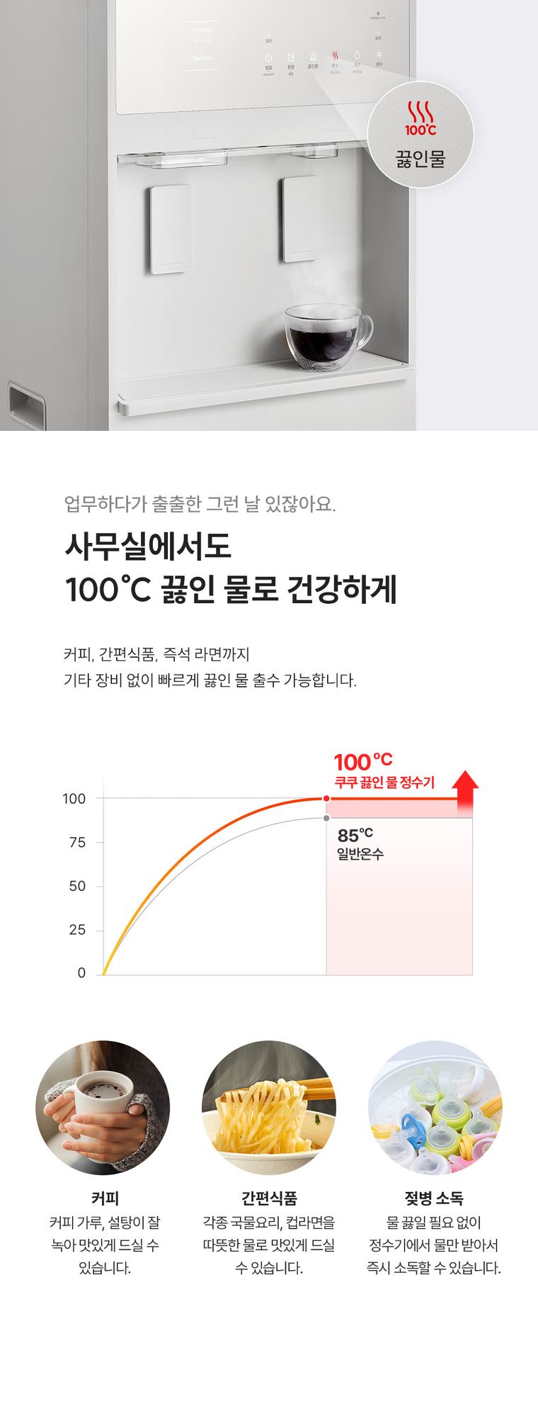 대용량 초고온수 얼음정수기 (얼음냉온정) 상세 안내 3