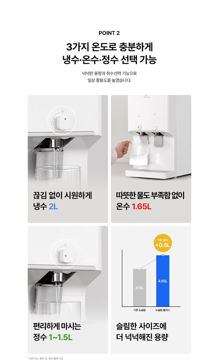 뉴슬림 플러스 RO 정수기 (냉온정) 상세 안내 7