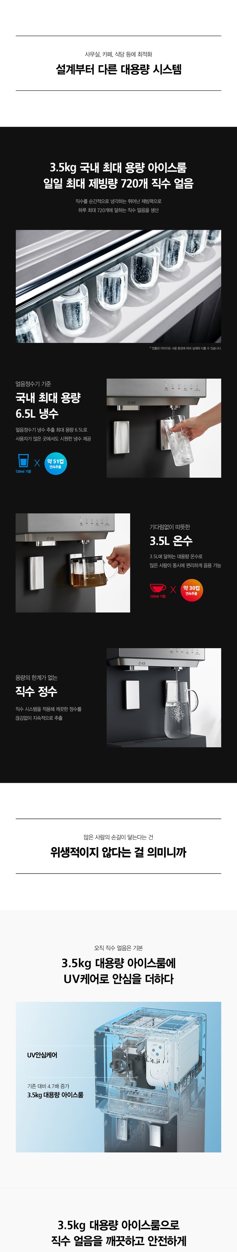 FS직수 얼음정수기 (얼음냉온정) 상세 안내 4