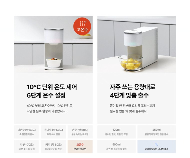 투워터 정수기 (냉온정) 상세 안내 18