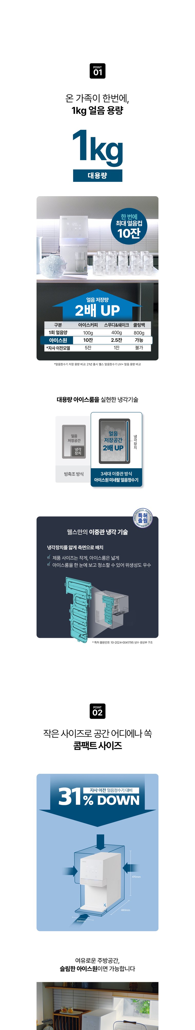 아이스원 미네랄 얼음정수기 (얼음냉온정) 상세 안내 2
